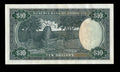 Reverse of 1978 Rhodesia 10 Dollar note showing the ancient stone walls of the Great Zimbabwe Ruins.