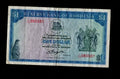 Front of 1979 Rhodesia 1 Dollar banknote featuring the Balancing Rocks and serial number L/128 083501.