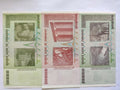 Zimbabwe banknotes featuring African wildlife and landmarks, collectible world currency.