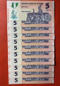 Lot 10 PCS, Nigeria 5 Naira, 2009-2019, P-38, Polymer, UNC
