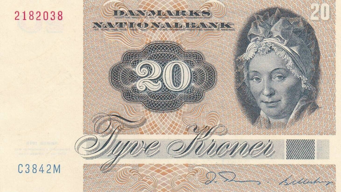 DENMARK 20 Kroner Circulated Banknote 1981/ref d22