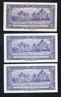 set of 3 notes:South Vietnam 2 Dong 1955 Fine/ref d5 - worldbanknote