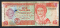 Belize 5 Dollars 1991 Circulated/F10