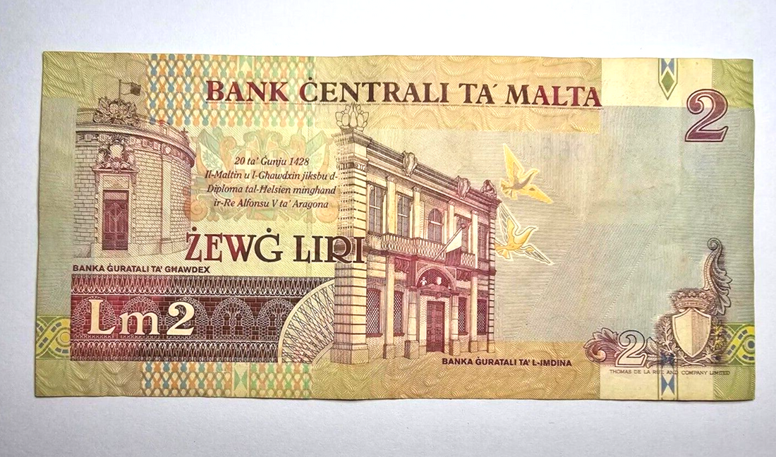 malta 2 liri very fine 1967 /ref d24 - worldbanknote