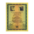 Googolplex Containers Gold Foil Banknote Zimbabwe Large Certificate Collectibles