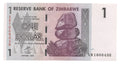 A Set Of 2 Pcs: Zimbabwe 100 Trillion And OneDollar banknotes. Genuine, UNC AA
