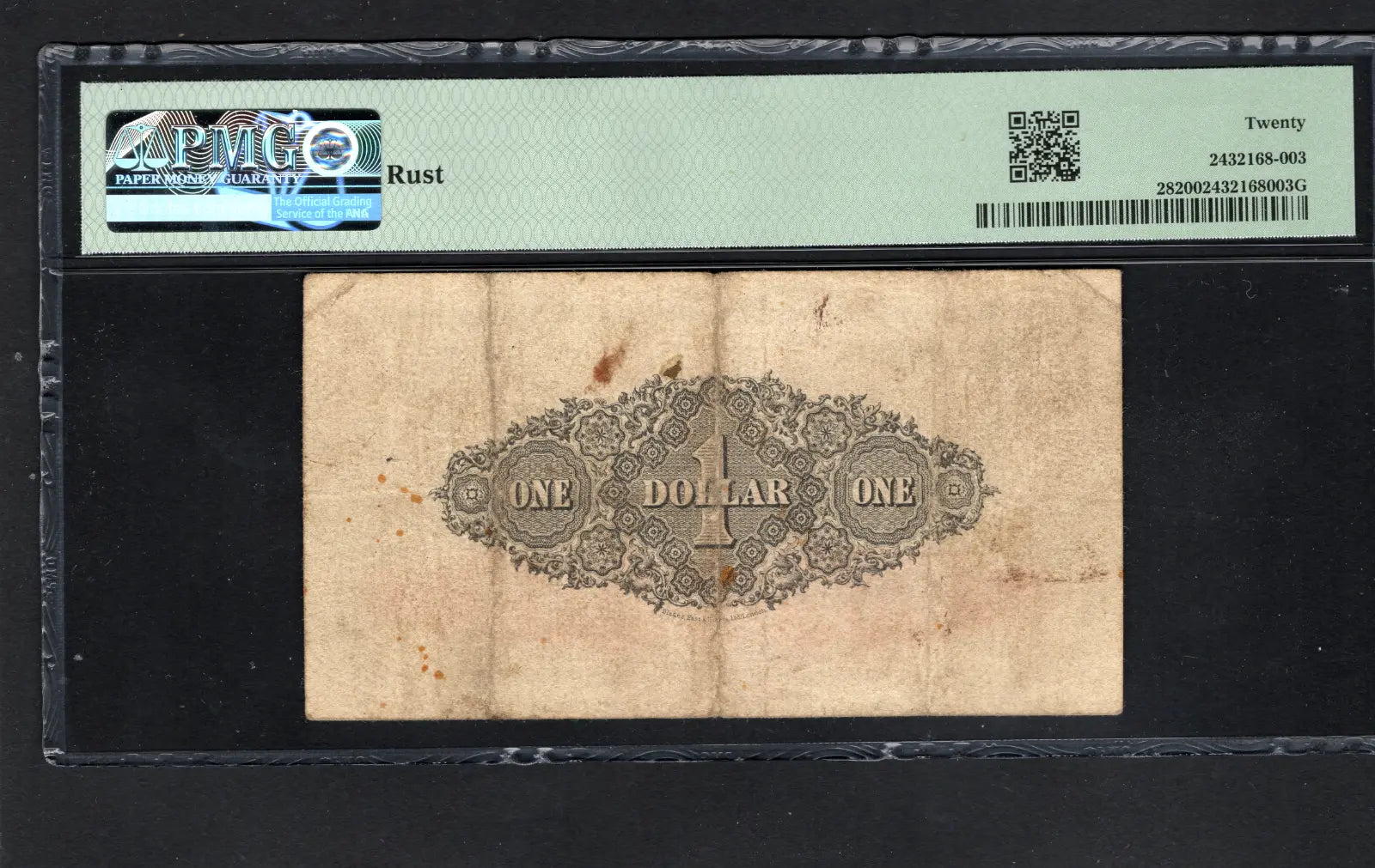 Malaya & British Borneo:P 28 One Dollar  PMG VF 20