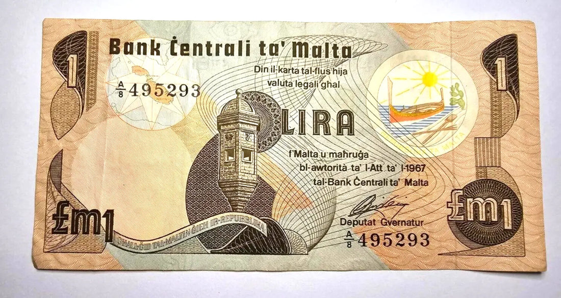 malta 1 liri very fine 1967 /ref d2