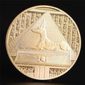Gold Plated Egypt Soul Keeper Anubis Coin Commemorative - worldbanknote