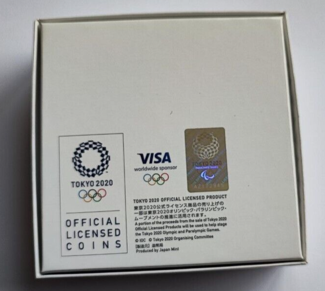 Japan 2020 Tokyo Olympic Table Tennis 1000 Yen Silver Proof coin - worldbanknote