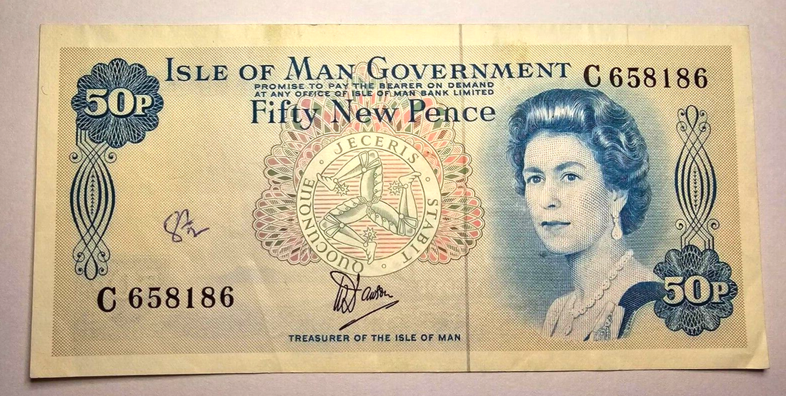 Isle of Man 50p pence very fine 1979 / ref d26 - worldbanknote