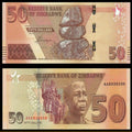 Zimbabwe complete set ($2 to $100) 2019-2020 P-NEW UNC