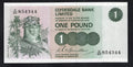 front of Clydesdale Bank one pound 1977  AUNC/D15