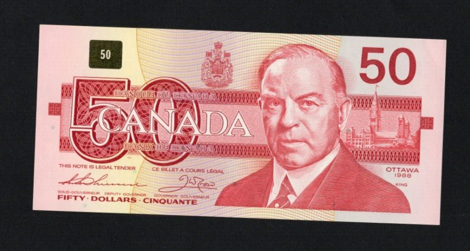 CANADA - 50 Dollars 1988  A/UNC/ref d4