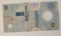 Northern Bank £5 five pound banknote plastic polymer space shuttle Used/ref d22 - worldbanknote