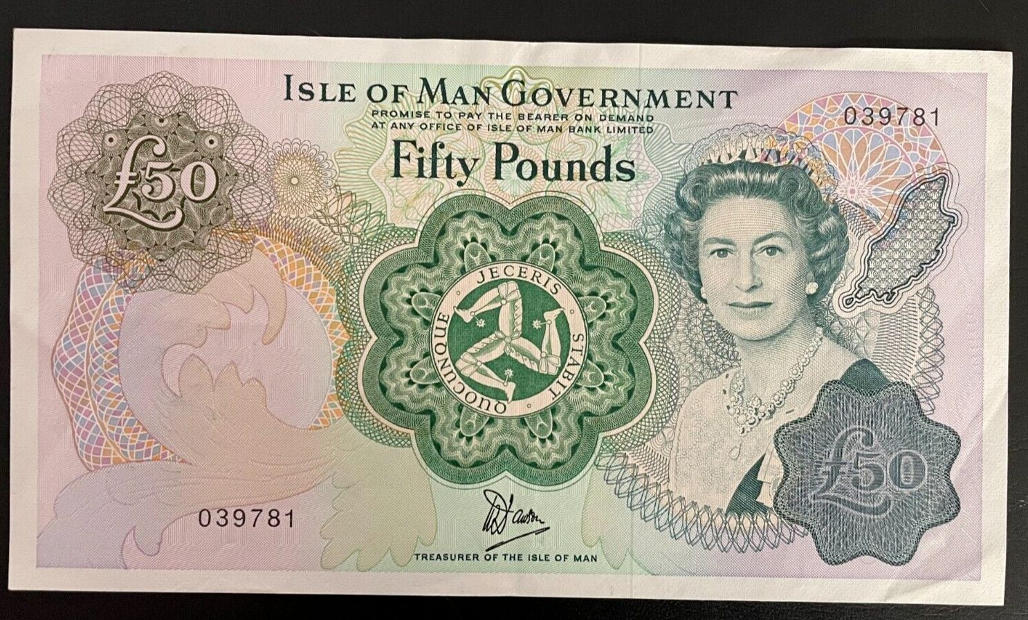 ISLE OF MAN FIFTY POUNDS 1983 P39a - worldbanknote