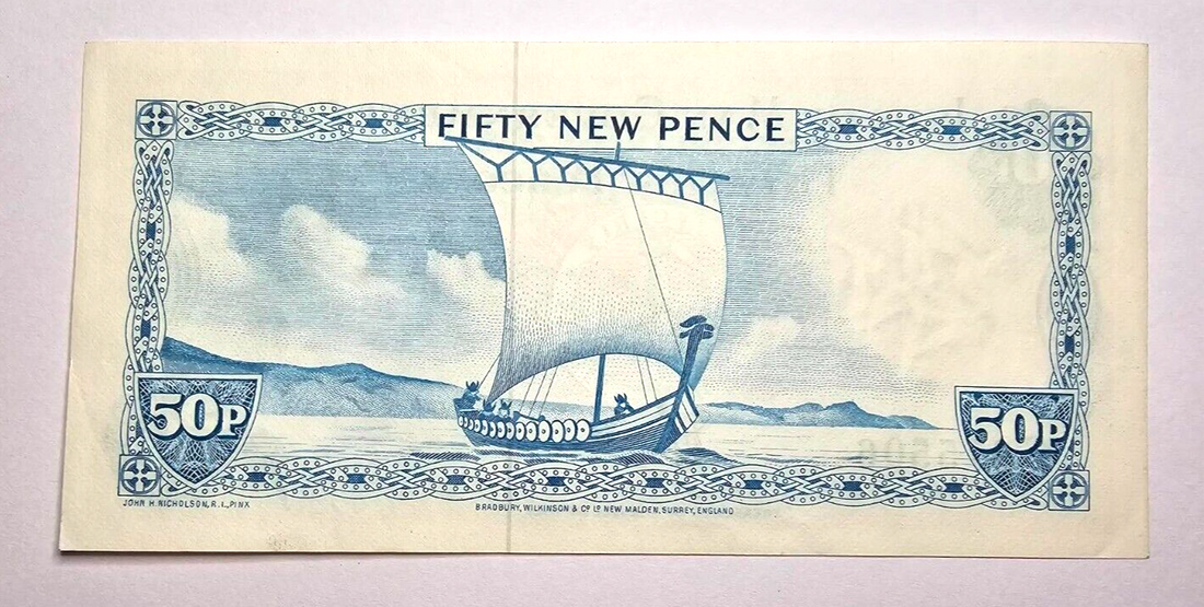 Isle of Man 50p pence very fine 1979 EF/AU / ref d2 - worldbanknote