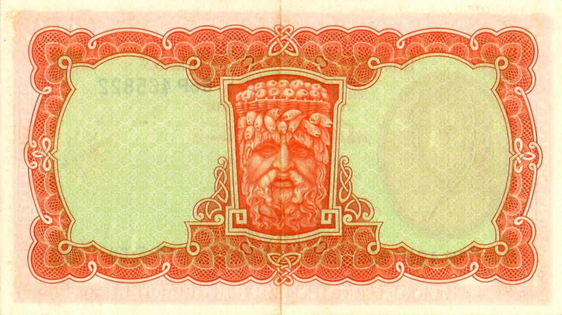 Ireland Lady Lavery 10 shilings Note 1966 Very Fine/B42 - worldbanknote