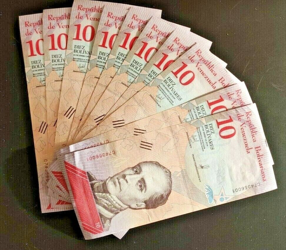Venezuela - 10 pcs x 10 Bolivares 2018 UNC - worldbanknote