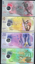 SET Maldives, 5-10-20-50-100-500-1000 Rufiyaa, 2015-2017, Polymer UNC/c2 - worldbanknote