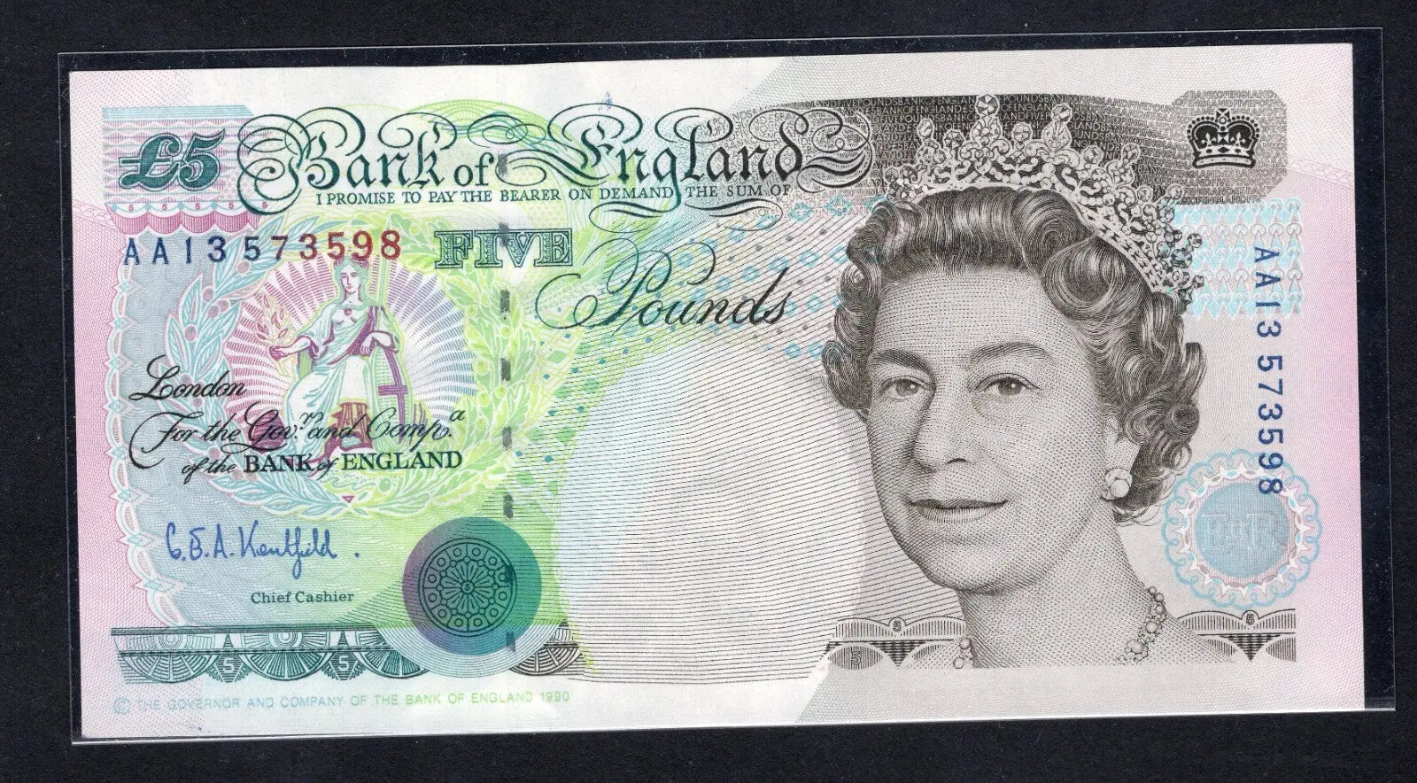Bank of England banknotes 5 to 50 pounds Kentfield Signature(1990/1993) /B1