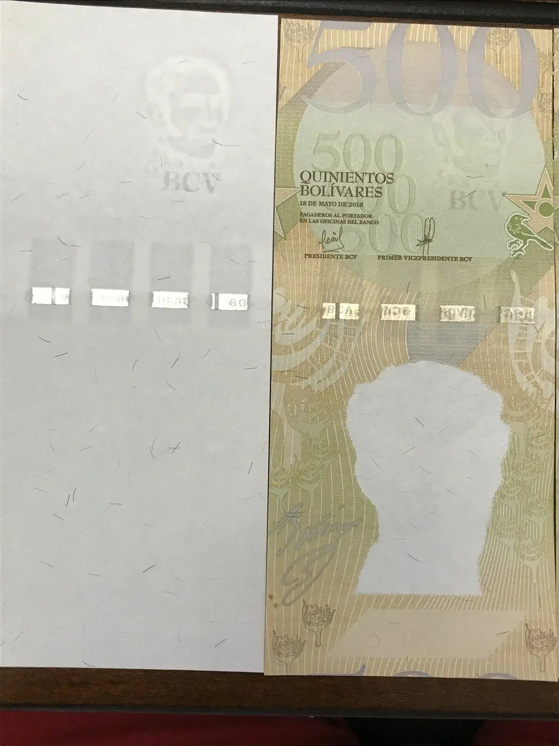 2018 Venezuela Progressive Banknotes Set Unc 500 Bs May 18 Rare