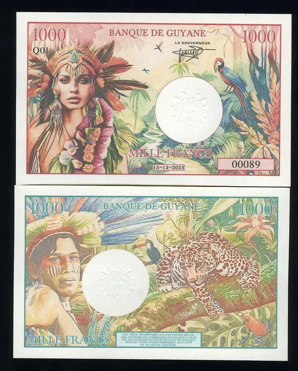 French Guyana, 1000 Francs   FANTASY Banknote