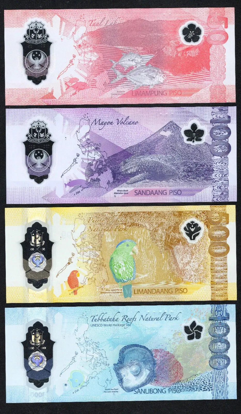 Philippines SET 4 Pcs 2025 2024 50 100 500 1000 Piso 2022 UNC NEW Banknote