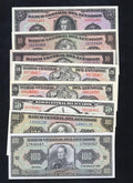 Group  of 8   Ecuador Banknotes 1986/1994 unc/c2