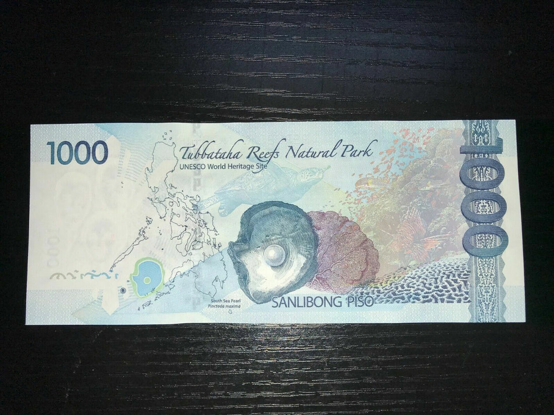 Philippines NGC 2019F 1000 Pesos Solid 8 Banknote (KW888888) - Duterte/Espenilla - worldbanknote
