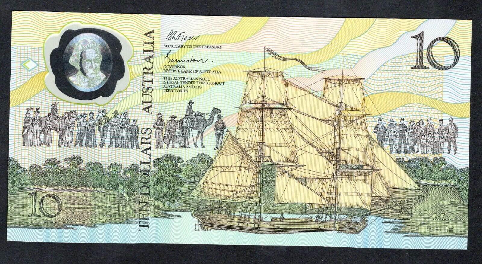 1988 Bicentennial of Settlement in Australia 10 Dollar UNC Polymer BankNote/d11 - worldbanknote