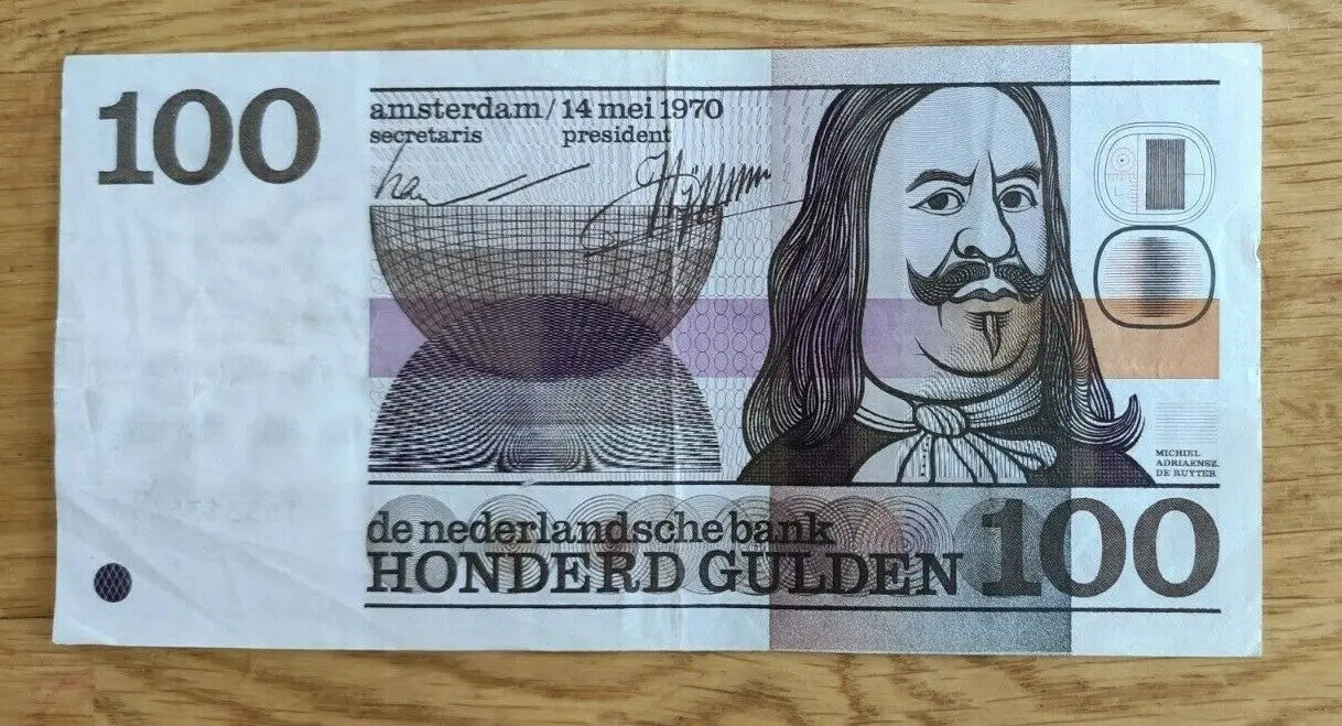 1970 Netherlands 100 Guilder Gulden - Michiel De Ruyter 