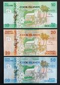 COOK ISLANDS 3 DOLLARS (P NEW) N. D. (2021)  UNC