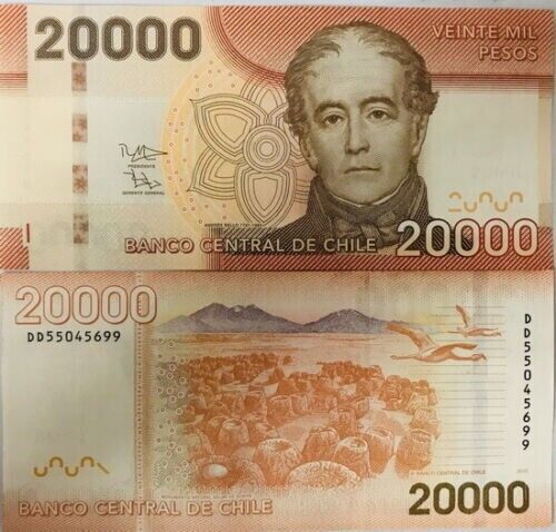 Chile 20000 Pesos 2015 UNC - worldbanknote