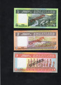 Swaziland COMPLETE 5 SPECIMEN SET 1974 UNC/d10