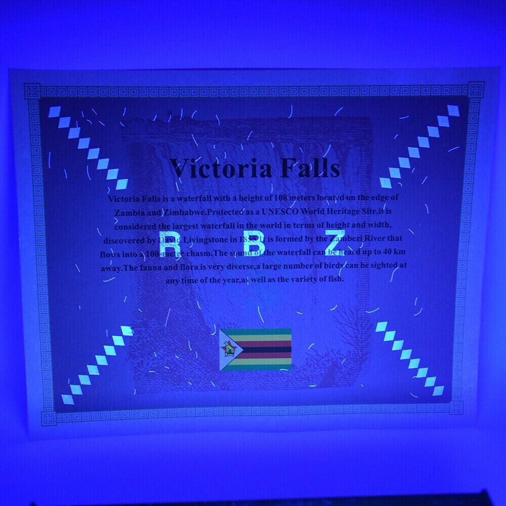 Zimbabwe Nonillon Containers Scroll Banknote 54 Zero Paper Money With UV - worldbanknote