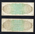 BELIZE -2x 1 DOLLARS 1976 BANKNOTES VF/c1