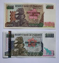 ZIMBABWE SET 5 Pcs 10,50,100,500 & 1000 Dollars 1994-1997/ref d8