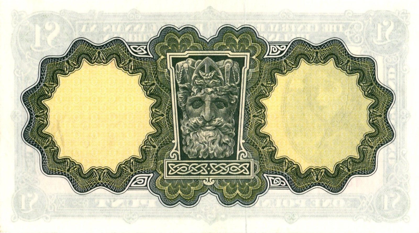 Ireland Lady Lavery 1 pound Note 1975 UNC /B49 - worldbanknote