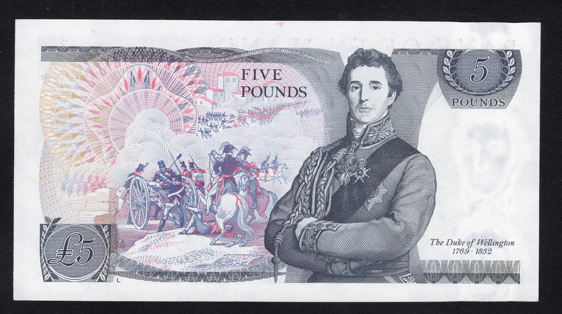 FRONT OF FLORENCE NIGHTINGALE BANK OF ENGLAND £5  AUNC/ D15