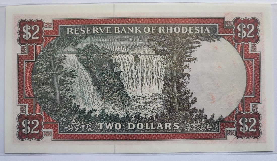 Rhodesia 2 Dollar unc - worldbanknote