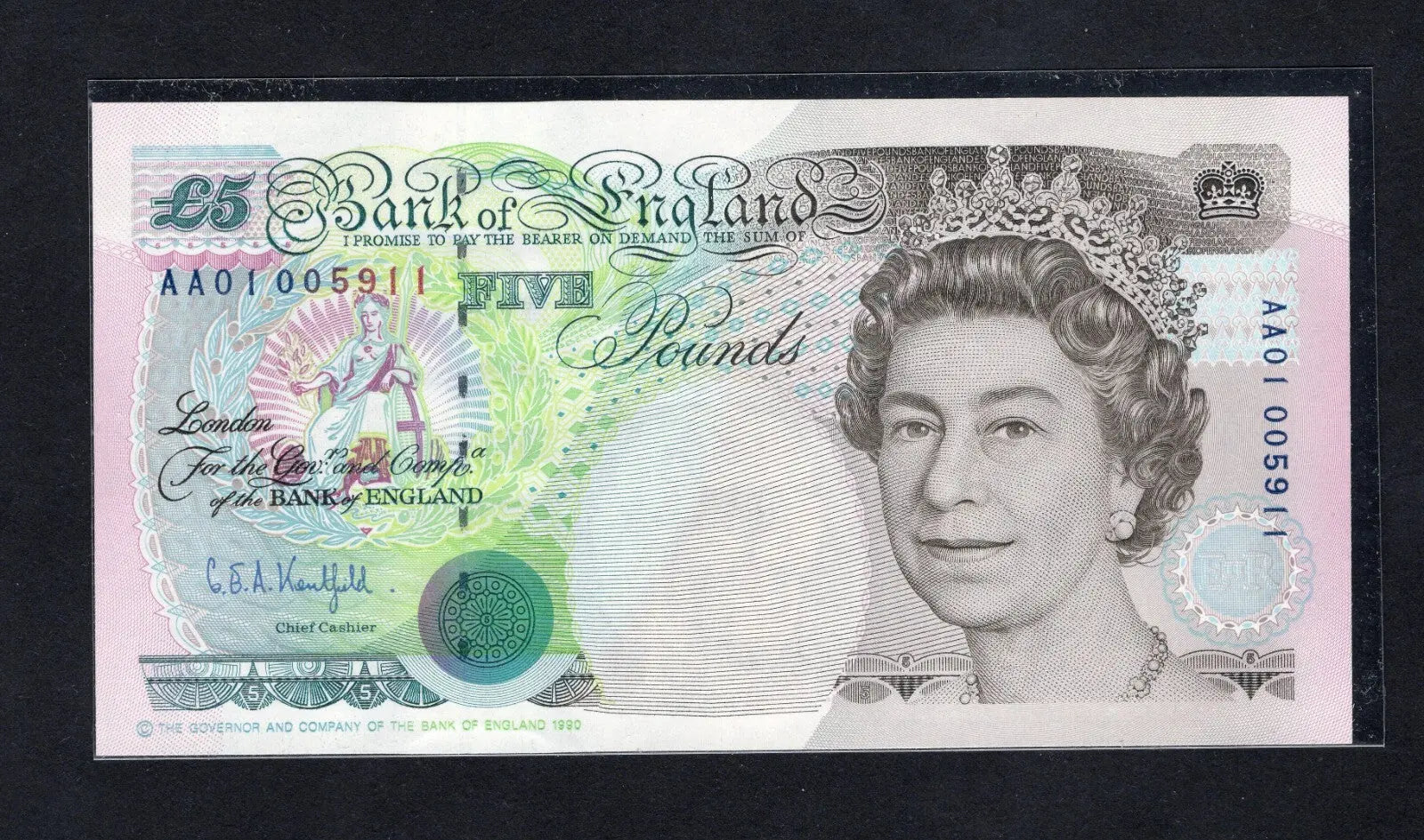 Bank of England banknotes 5 to 50 pounds Kentfield Signature(1990/1993) /B1