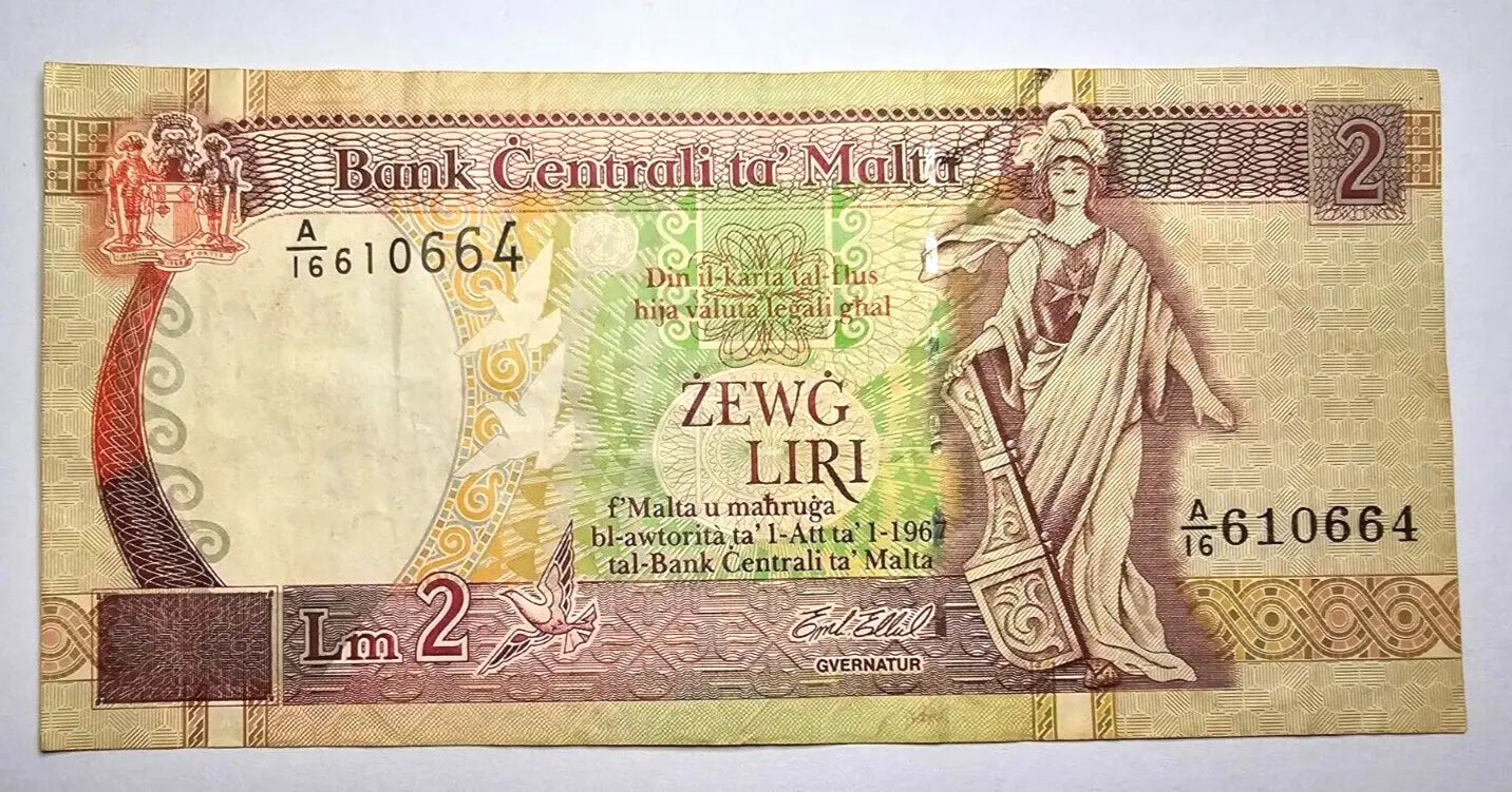 malta 2 liri very fine  1967 /ref d24