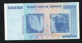 back of Zimbabwe 100 Trillion Dollar banknote. Genuine, AUNC AA Serial Number UV checked