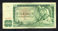 1961 Czechoslovakia 100 Korun Used d15