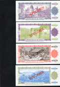 TONGA COMPLETE 4 SPECIMEN SET 1978 UNC/d10
