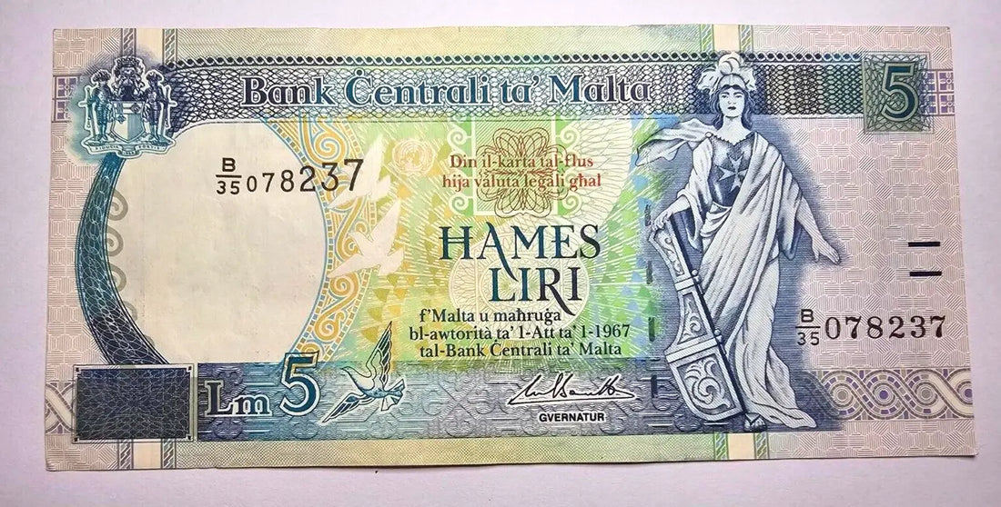 malta 5 liri very fine  1967 /ref d2