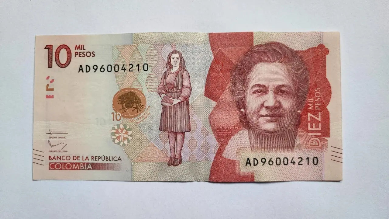 Colombia 10 Mil Pesos  UNC, P-460a, Prefix AD