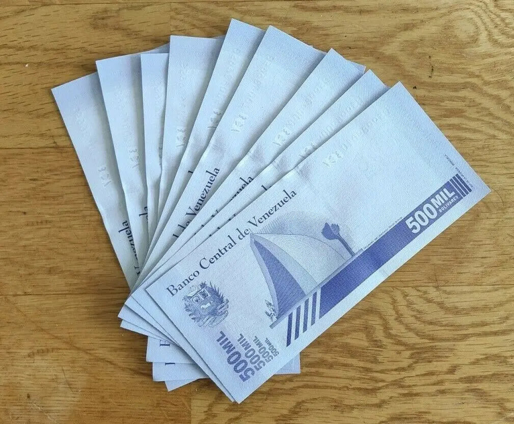 10xVENEZUELA 500.000 Bolivares note UNC  pick NEW
