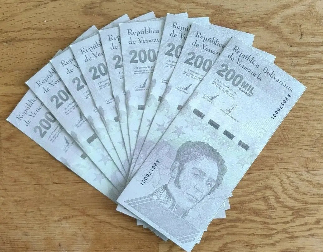 10xVENEZUELA 200,000 Bolivares note UNC  pick NEW